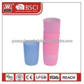 beautiful design food grade material hot selling 250ml pp plastic drinking cup with handle